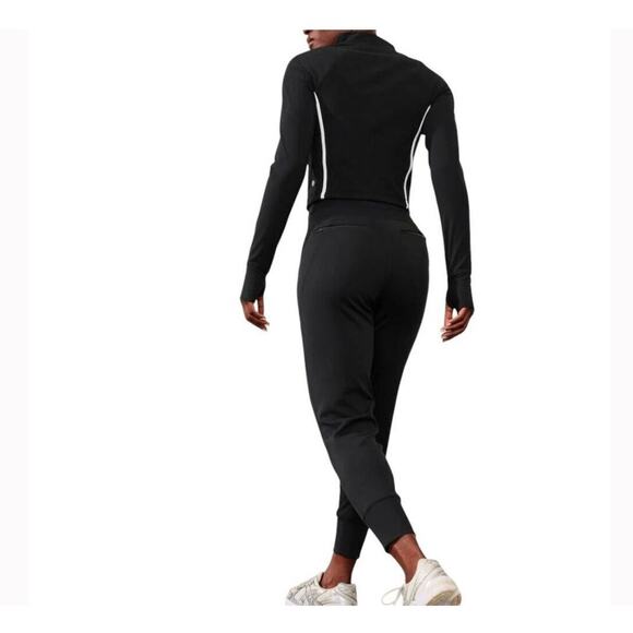 Athleta Women's Venice High Rise Jogger Women’s Size Small in Black EUC - Picture 3 of 14